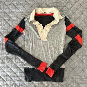 Free People Rugby polo